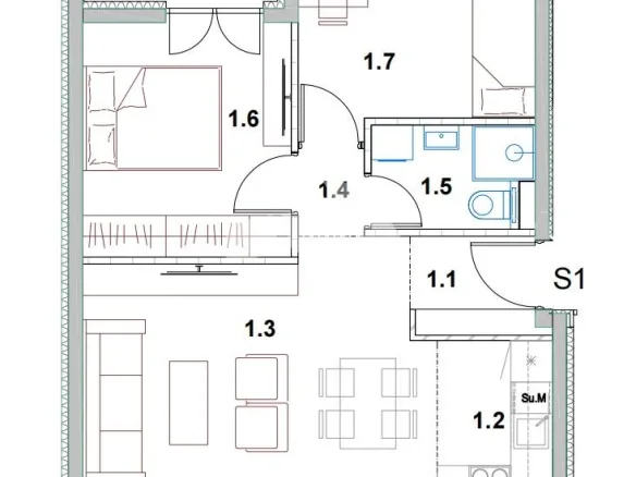 Stan Prodaja Beograd Borča 48.5 m2