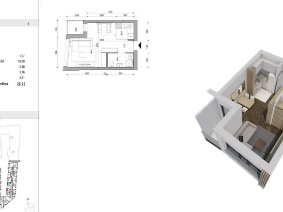 Stan Prodaja Novi Sad  29 m2