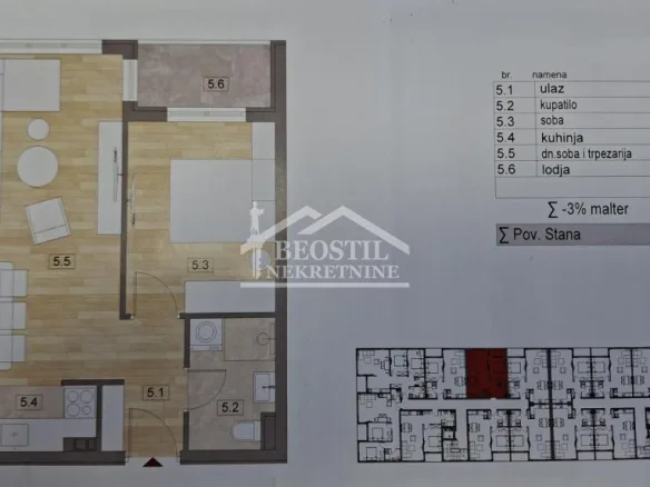 Stan Prodaja Beograd Surčin (mesto) 45.17 m2