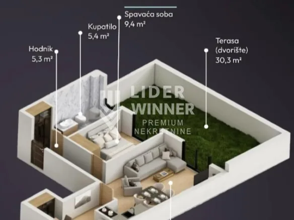 Stan Prodaja Beograd Lekino Brdo 50 m2