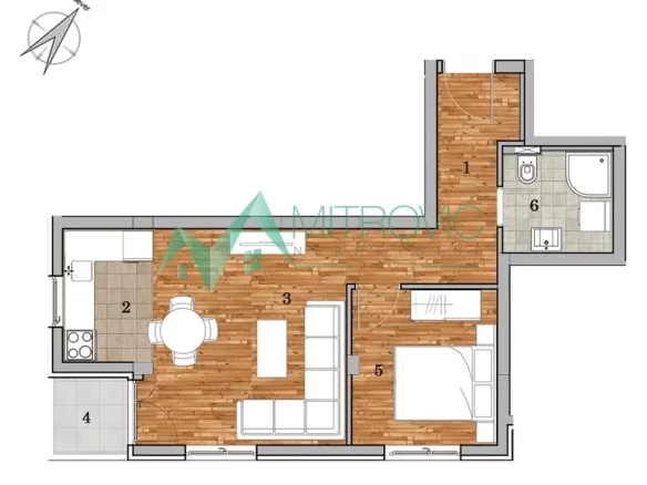 Stan Prodaja Novi Sad  44 m2
