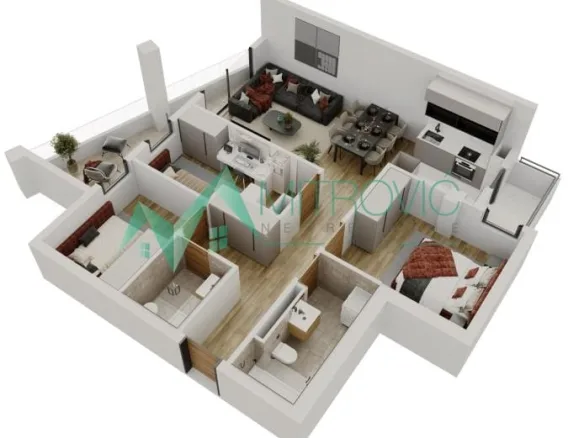 Stan Prodaja Novi Sad  80 m2