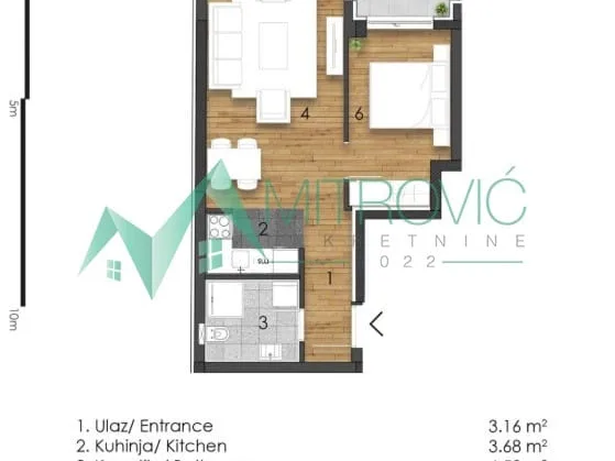 Stan Prodaja Novi Sad  44 m2