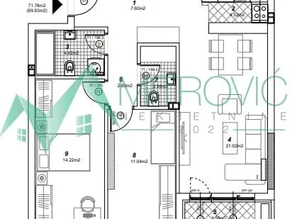 Stan Prodaja Novi Sad  70 m2