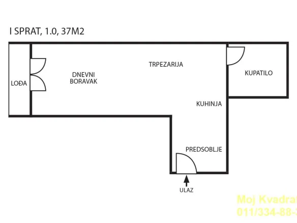 Stan Prodaja Beograd Cvetkova Pijaca 37 m2