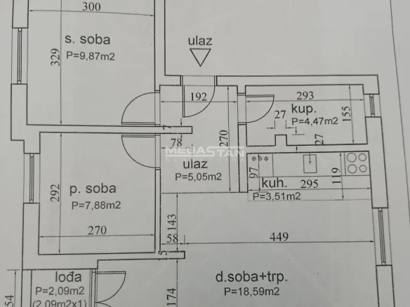Stan Prodaja Beograd Borča 51 m2