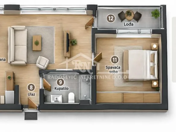 Stan Prodaja Beograd Centar (Rakovica) 45.99 m2