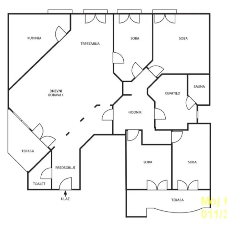 Četvorosoban stan na prodaju, Cvetni Trg, Beograd, 176m², 970.000 €