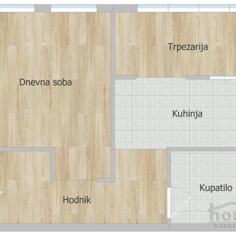Jednosoban stan na prodaju, Nova Detelinara, Novi Sad, 40m², 1. sprat, 135.000 €