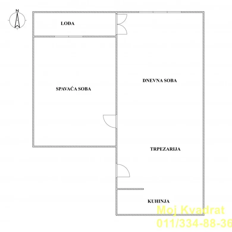 Jednoiposoban stan na prodaju, Blok 72, Beograd, 45m², 155.000 €