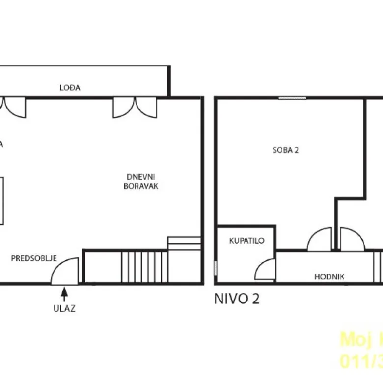 Trosoban stan na prodaju, Slavujev Venac, Beograd, 87m², 261.000 €