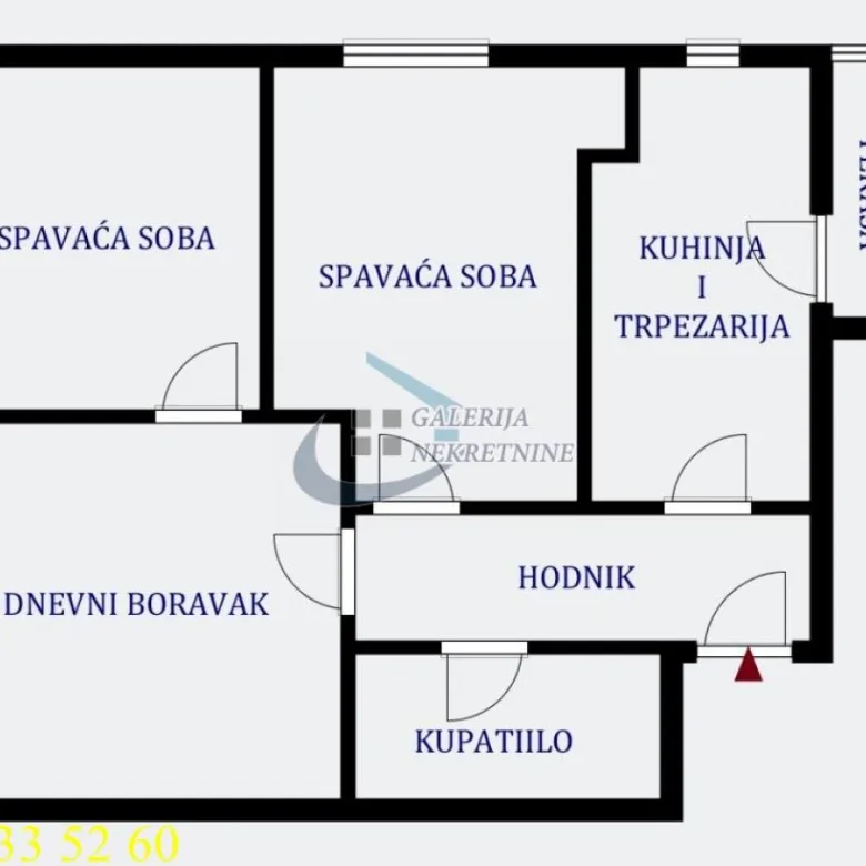 Trosoban stan na prodaju, Knez Mihailova, Beograd, 68m², 570.000 €