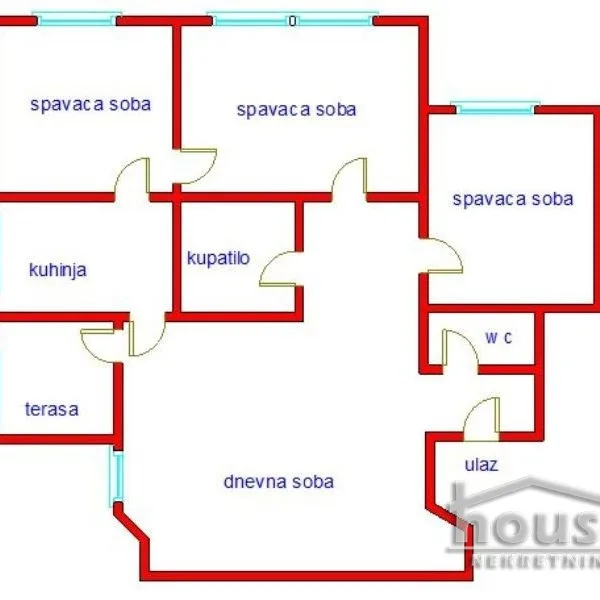 Četvorosoban stan na prodaju, Socijalno, Novi Sad, 94m², 213.000 €