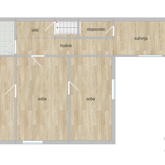 Trosoban stan na prodaju, Gradić, Novi Sad, 73m², 1. sprat, 150.000 €