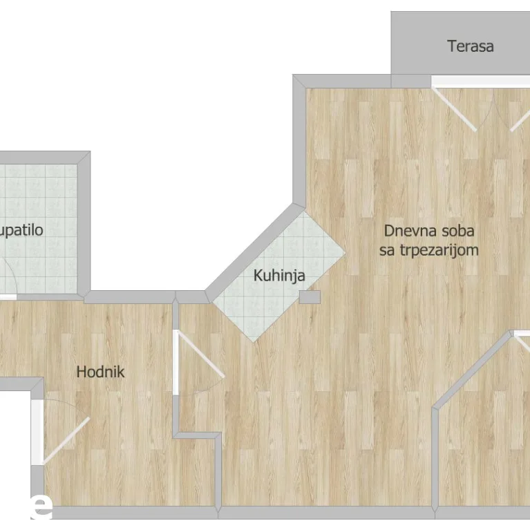 Trosoban stan na prodaju, Grbavica, Novi Sad, 70m², 3. sprat, 175.000 €