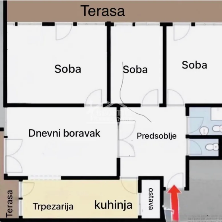 Četvorosoban stan na prodaju, Blok 21, Beograd, 99m², 463.000 €