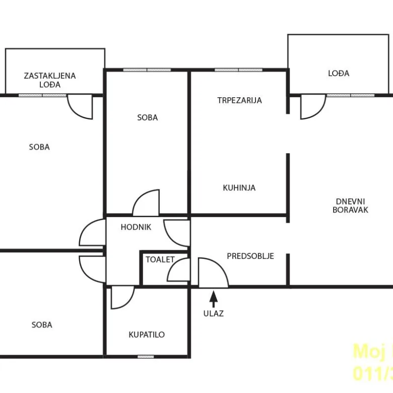Četvorosoban stan na prodaju, Karaburma, Beograd, 87m², Visoko prizemlje, 235.000 €