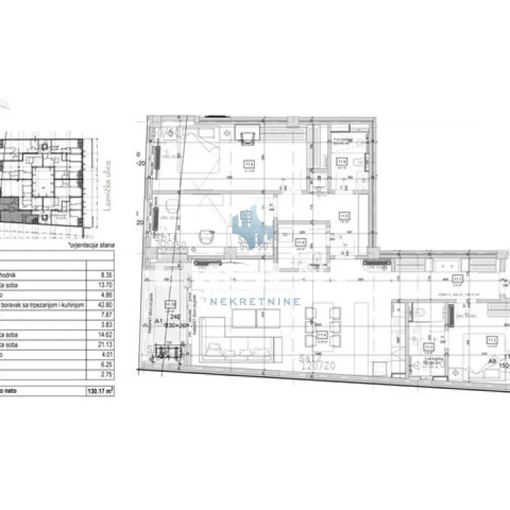 Četvorosoban stan na prodaju, Crveni Krst, Beograd, 130m², 585.000 €