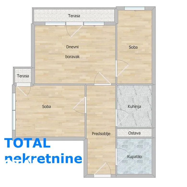 Dvoiposoban stan na prodaju, Liman 3, Novi Sad, 59m², 160.000 €