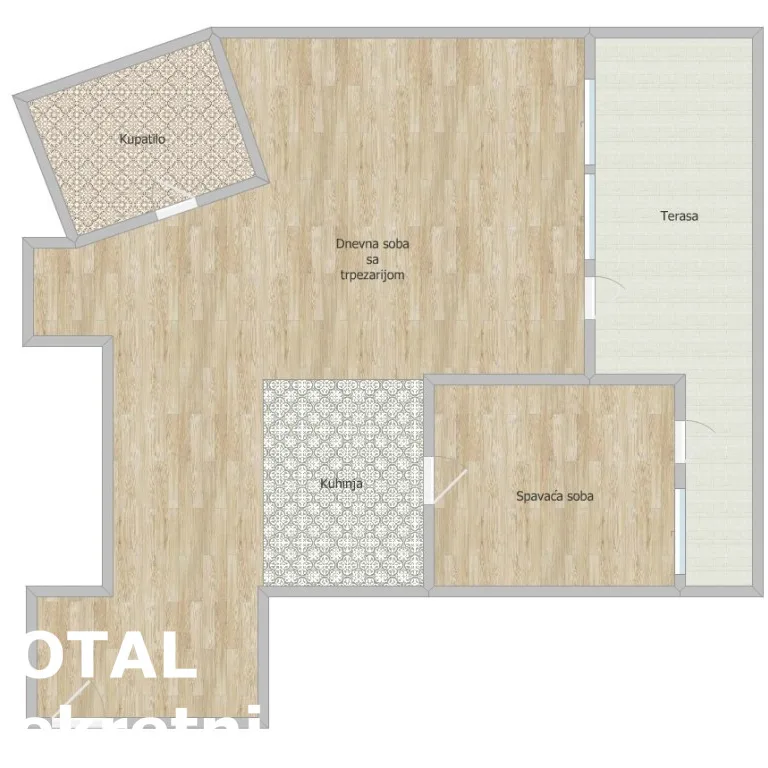 Dvosoban stan na prodaju, Centar, Novi Sad, 49m², 2. sprat, 142.000 €