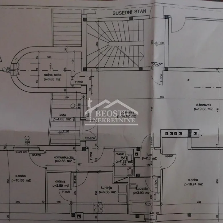 Četvorosoban stan na prodaju, Beograd Centar, Beograd, 93m², 492.000 €