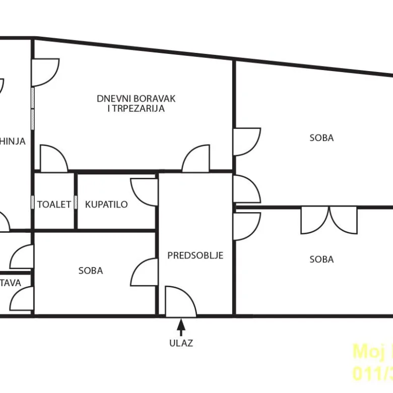 Troiposoban stan na prodaju, Beograd Centar, Beograd, 77m², 315.000 €
