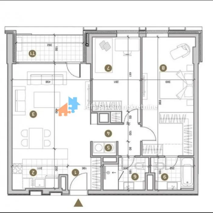 Trosoban stan za izdavanje, Mostarska Petlja, Beograd, 89m², 2.500 €/mes