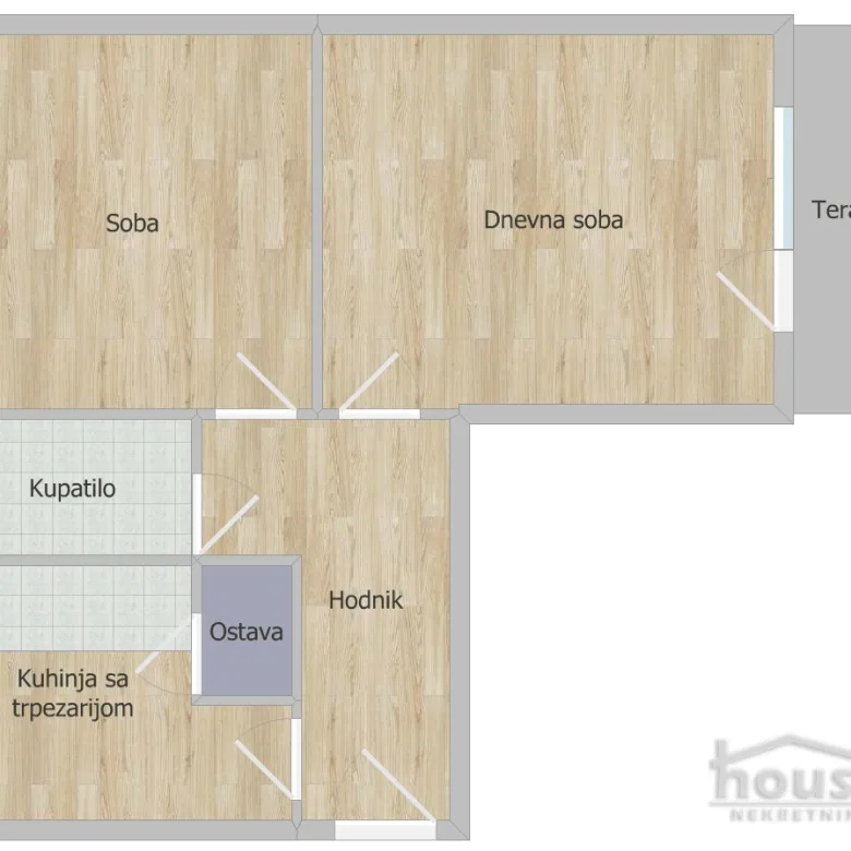 Dvosoban stan na prodaju, Železnička Stanica, Novi Sad, 49m², 2. sprat, 150.000 €