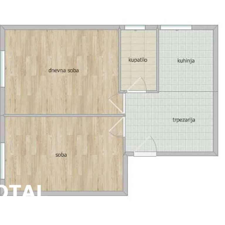Dvosoban stan na prodaju, Grbavica, Novi Sad, 53m², 2. sprat, 145.750 €