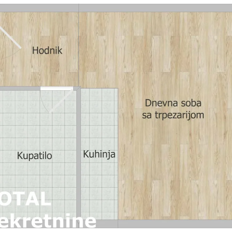 Garsonjera na prodaju, Telep, Novi Sad, 29m², Prizemlje, 82.500 €