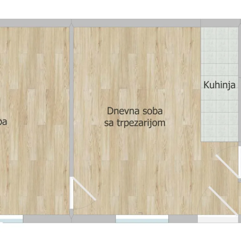 Dvosoban stan na prodaju, Centar, Novi Sad, 44m², 2. sprat, 150.000 €