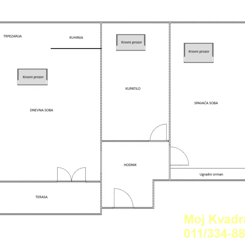 Petosoban stan na prodaju, Profesorska Kolonija, Beograd, 110m², 200.000 €