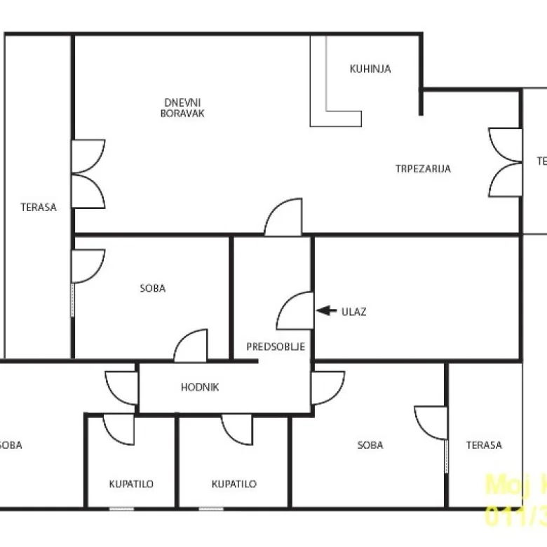 Četvorosoban stan na prodaju, Sunčana Padina, Beograd, 123m², 410.000 €