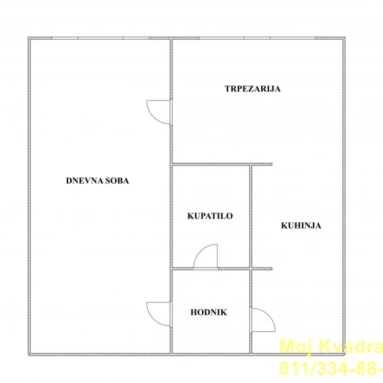 Jednosoban stan na prodaju, Blok 4, Beograd, 35m², 141.000 €