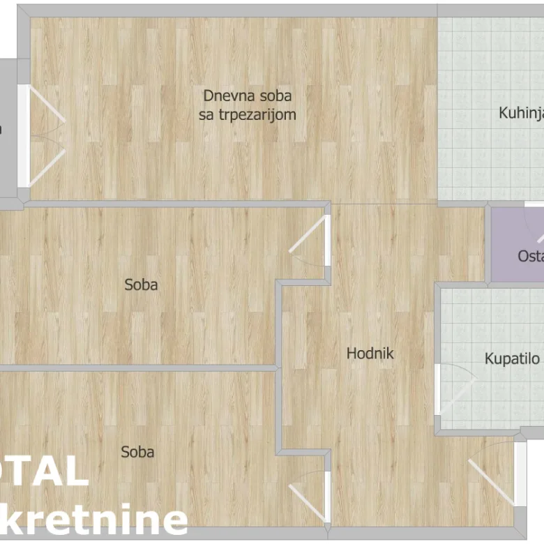 Trosoban stan na prodaju, Telep, Novi Sad, 79m², 4. sprat, 216.120 €