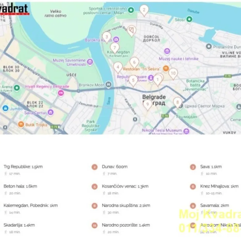 Četvorosoban stan na prodaju, Dorćol, Beograd, 117m², 1. sprat, 780.000 €