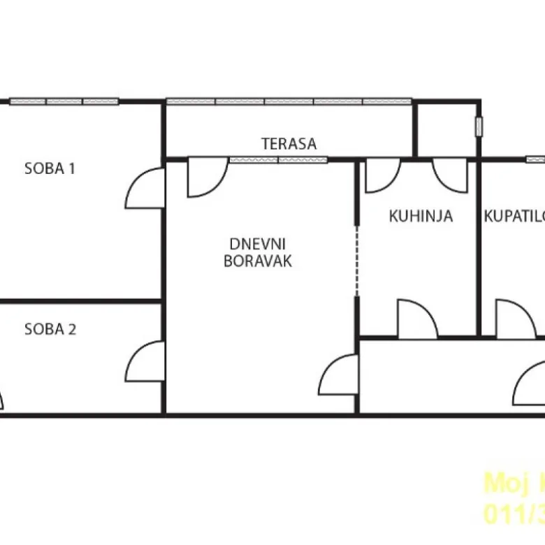 Dvoiposoban stan na prodaju, Južni Bulevar, Beograd, 65m², 235.000 €