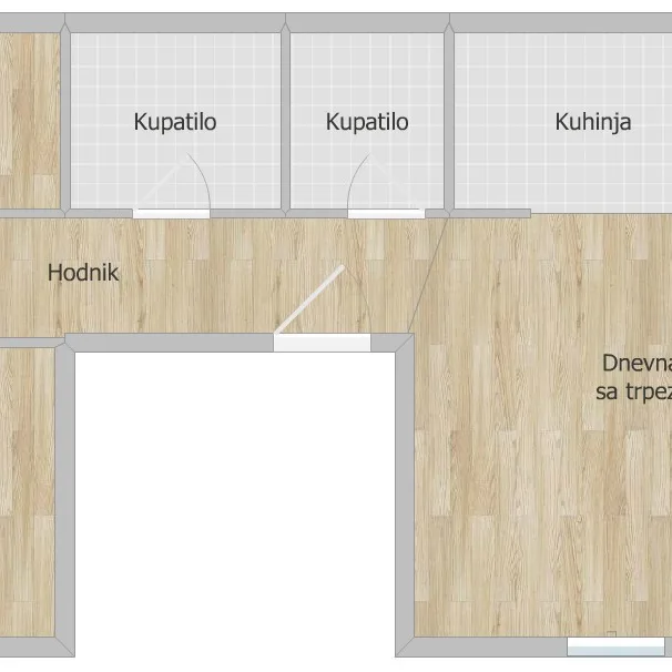 Troiposoban stan na prodaju, Lipov Gaj, Novi Sad, 72m², 1. sprat, 144.000 €