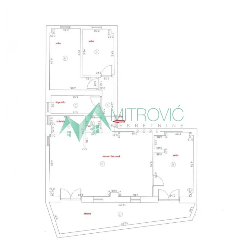 Četvorosoban stan na prodaju, Tatarsko Brdo, Novi Sad, 130m², 190.550 €