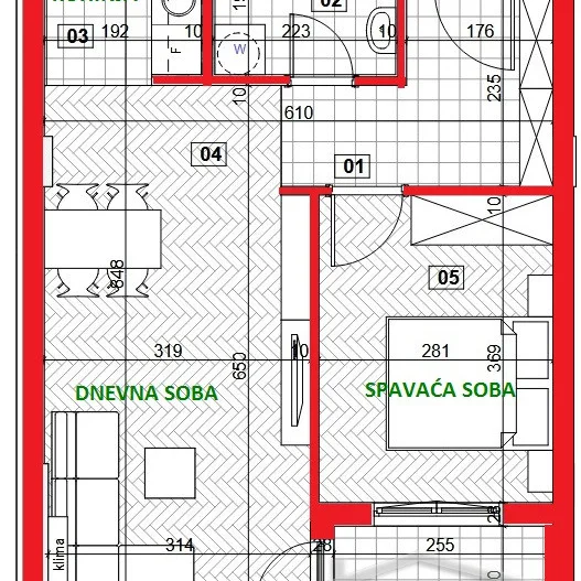 Stan Izdavanje Novi Sad  47 m2