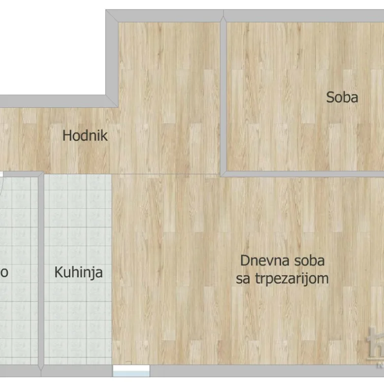Jednoiposoban stan na prodaju, Grbavica, Novi Sad, 44m², Prizemlje, 150.000 €