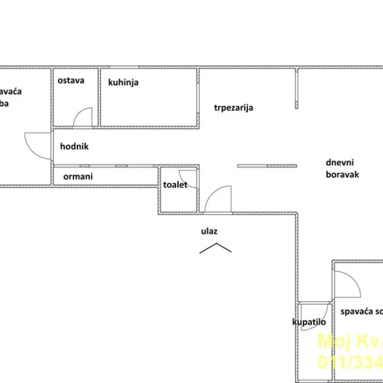 Trosoban stan na prodaju, Bogoslovija, Beograd, 93m², 240.000 €