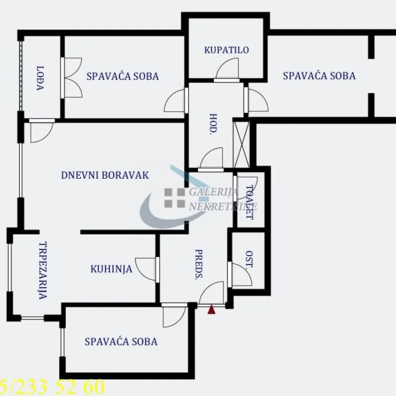 Stan Prodaja Beograd Centar (Savski Venac) 105 m2