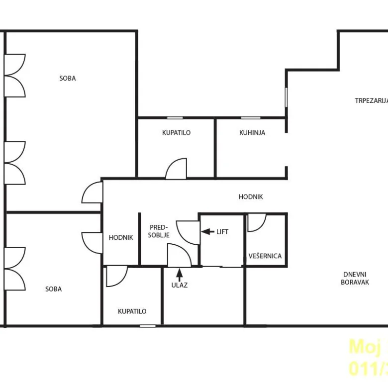 Trosoban stan na prodaju, Dorćol, Beograd, 157m², 750.000 €