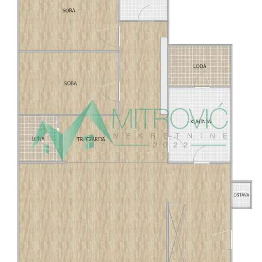 Stan Prodaja Novi Sad  80 m2