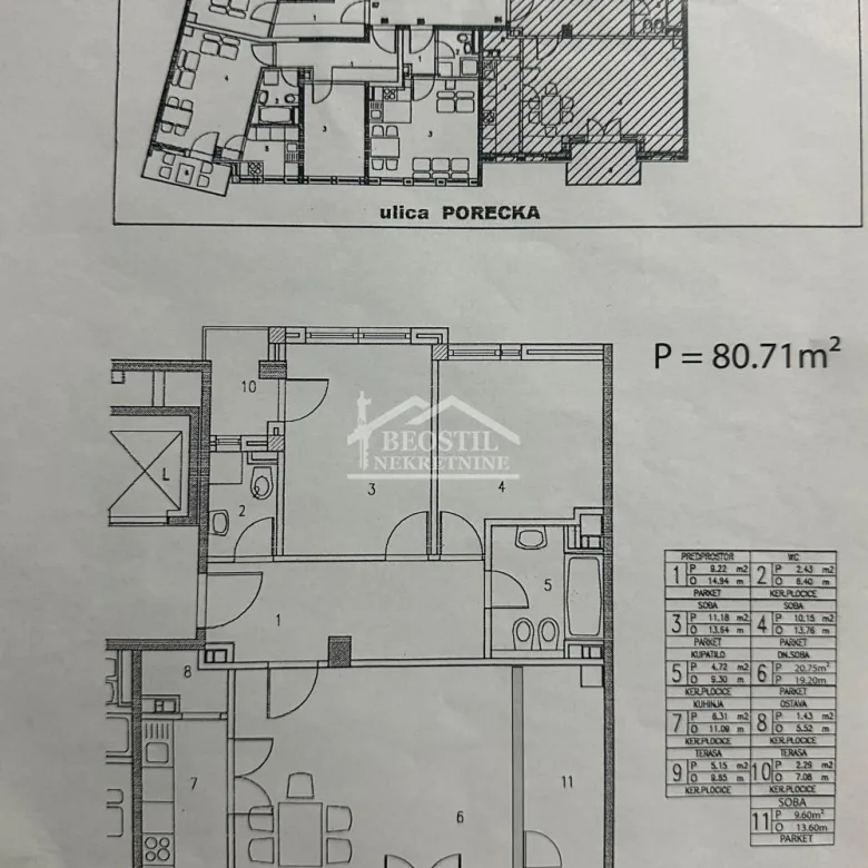 Četvorosoban stan na prodaju, Botanička Bašta, Beograd, 81m², 2. sprat, 320.000 €