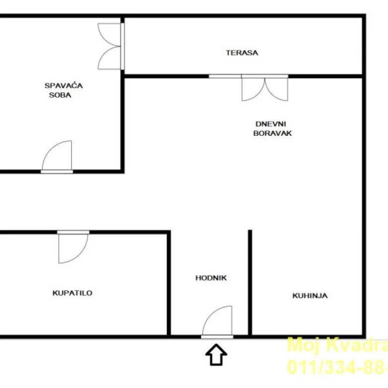 Dvosoban stan na prodaju, Novi Beograd, Beograd, 49m², 225.000 €