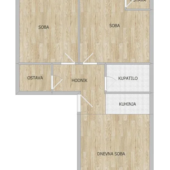 Trosoban stan na prodaju, Adice, Novi Sad, 57m², Prizemlje, 142.500 €