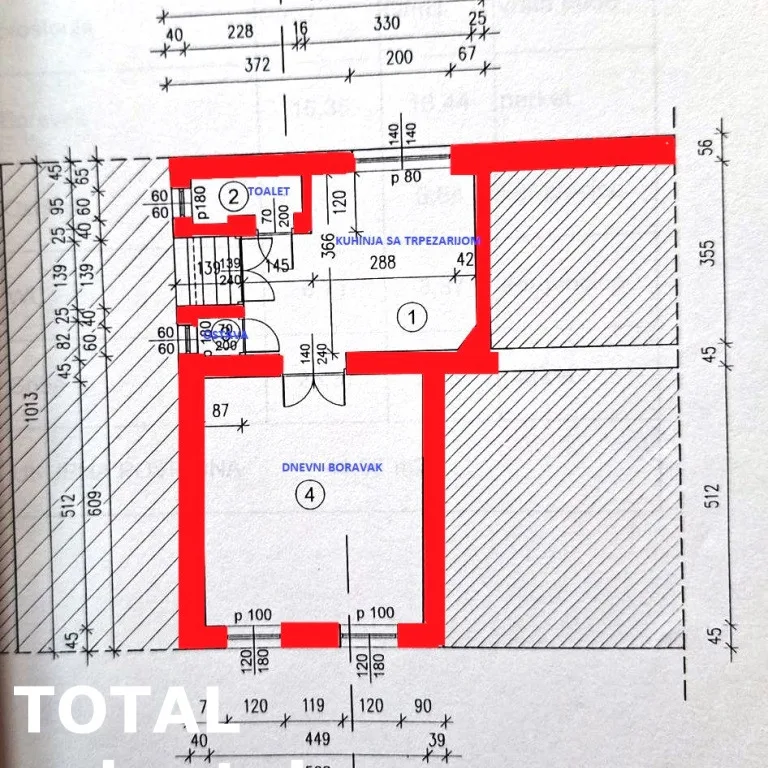 Četvorosoban stan na prodaju, Centar, Novi Sad, 88m², Prizemlje, 200.000 €