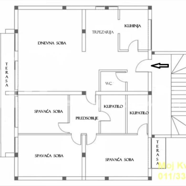 Četvorosoban stan na prodaju, Banovo Brdo, Beograd, 120m², 370.000 €